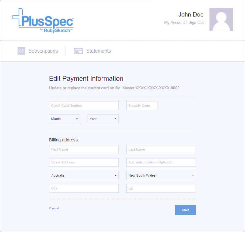 Setting up and Managing Your Personal Billing Portal – PlusSpec